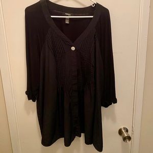 ⚠️FINAL PRICE⚠️ Black Pleated Blouse